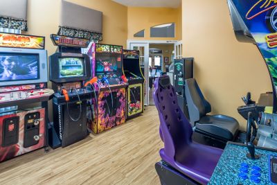 GAMES ROOM IN THE CLUBHOUSE.