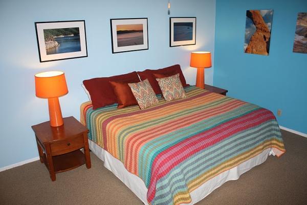 Master Bedroom with king sized bed 