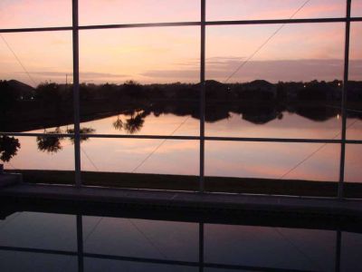 Evening by the pool