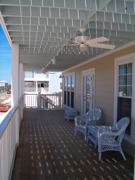 front entrance lower deck