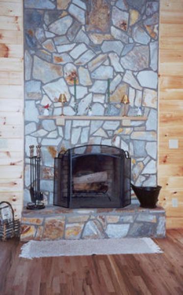 Stone Fireplace