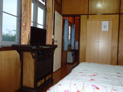 Apartment has 2 rooms 1 bed =room and 1 seating room with sofa-bed