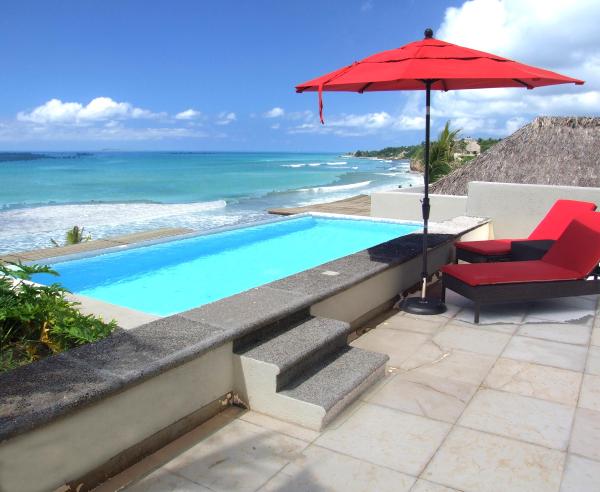 View from Casa Playa Veneros to point from patio