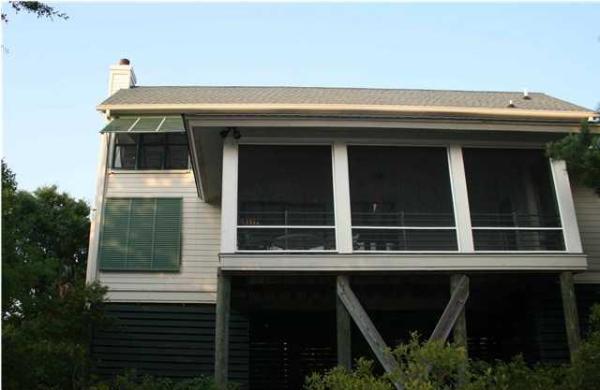 Screened Porch on the Western Side of the House