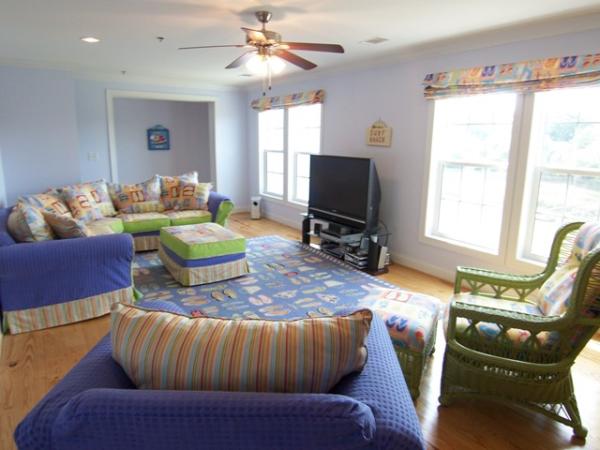 Upstairs Living Room and Entertainment Area