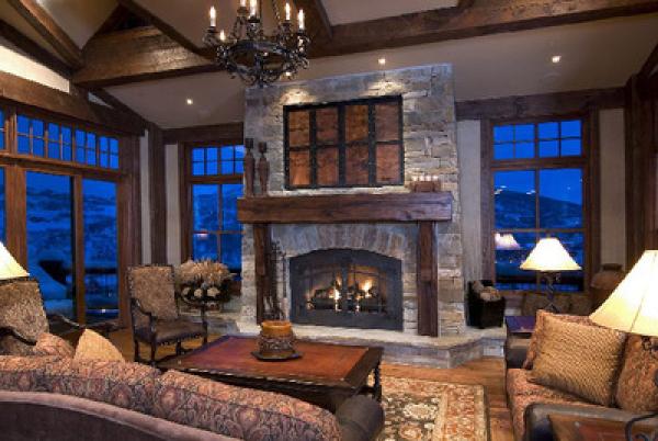 Living Room with Fireplace