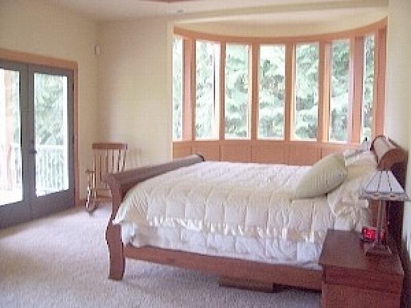 Master Bedroom with deck and view of lake