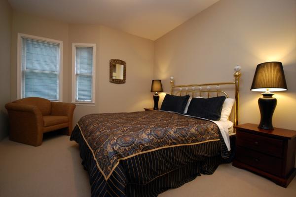 Master Bedroom with brass bed