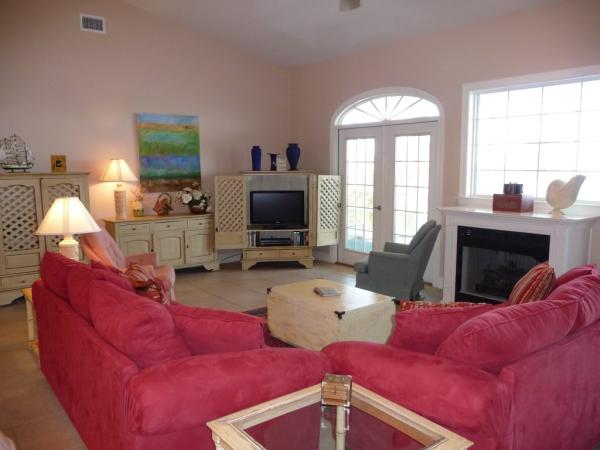 The beautiful open living room