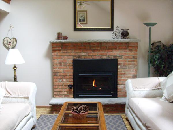 Relax in the Cozy family room with gas fireplace.