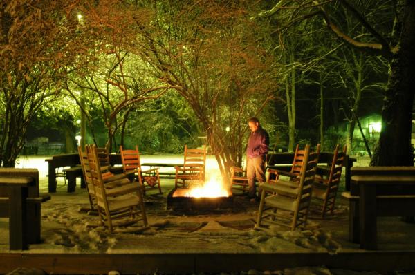 Nightly Campfire Out On Deck