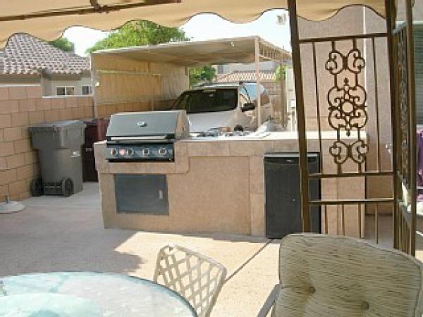 Outdoor BBQ and RV parking