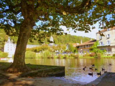 View of Brantome from the park