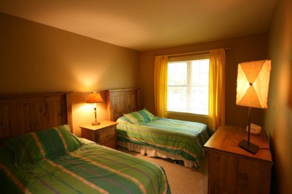 Second bedroom on the third level with two single 