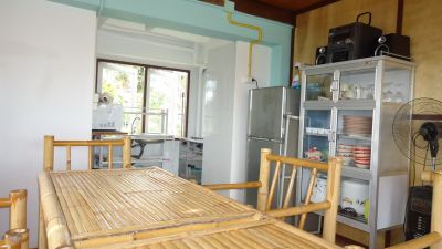Living and dining area with Kitchen on ground level