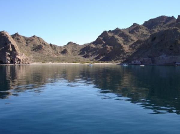Honeymoon Cove on Isla Danzante