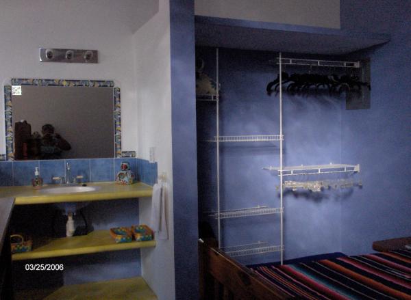 Sink and Closets outside the bano