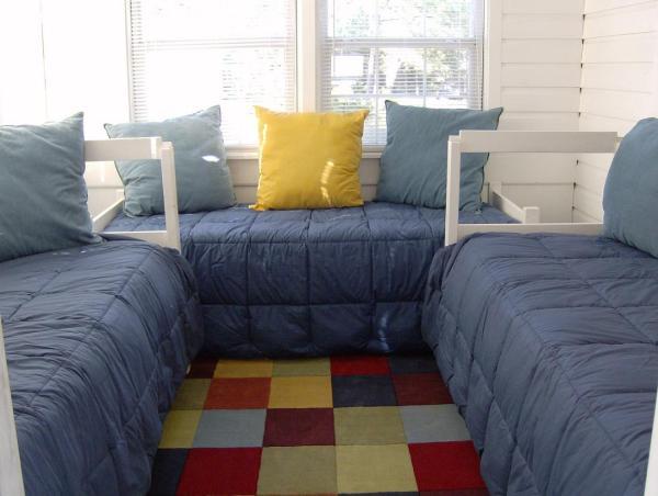 Twin Beds on sleeping porch