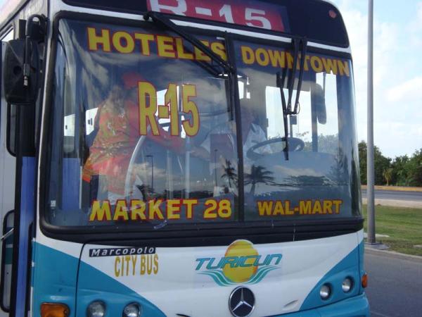 Bus to clubs and downtown Walmart