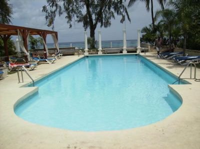 Pool overlooking sea