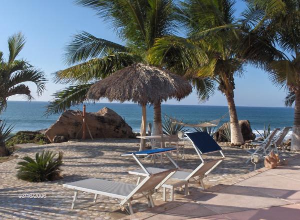 Stone and Concrete Patio 25ft above the ocean