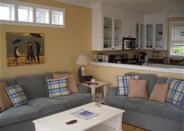 Living Room and Kitchen with Ocean View