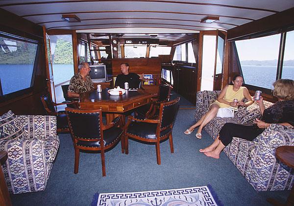 Upper saloon offers great viewing