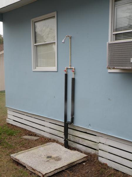 Outdoor Warm Water Shower