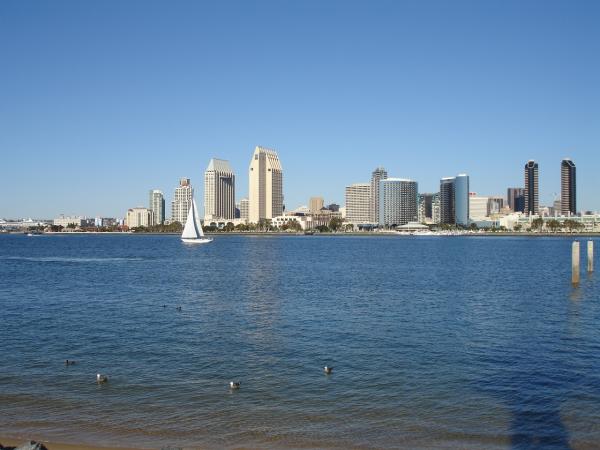 View of San Diego Sky Line from Ferry Landing