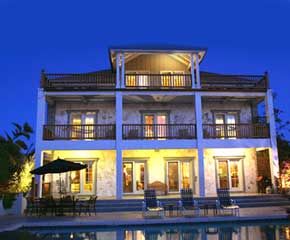Villa in evening light