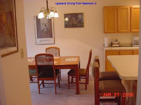 Upstairs - Dining Area