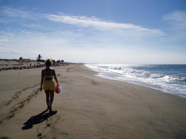 walking the beach
