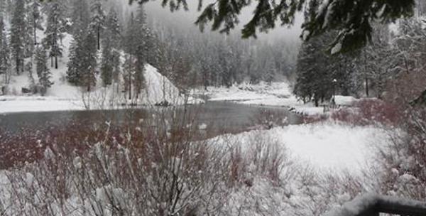 River view in winter