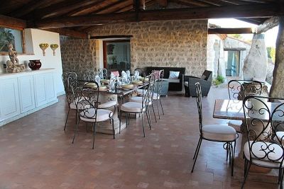 Villa Brigantina dining area