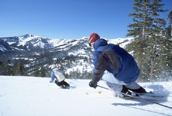 View from the slopes down