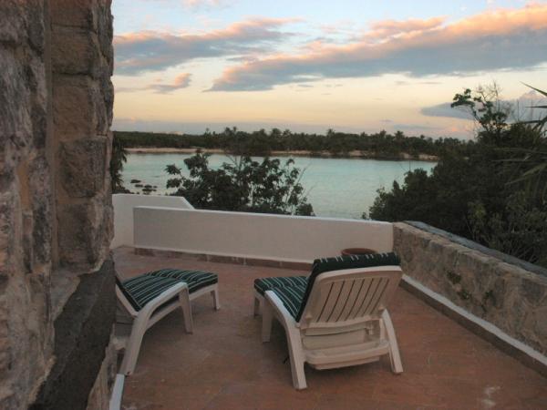 Terrace view of lagoon and ocean