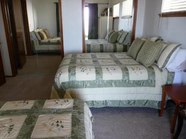 Bedroom with 2 Doubles and Private Patio