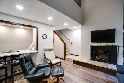 Fireplace in living room 