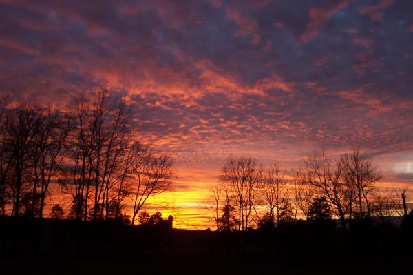 Sunsets in the Shenandoah valley