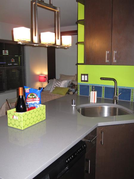Fully equipped kitchen with silestone counter tops