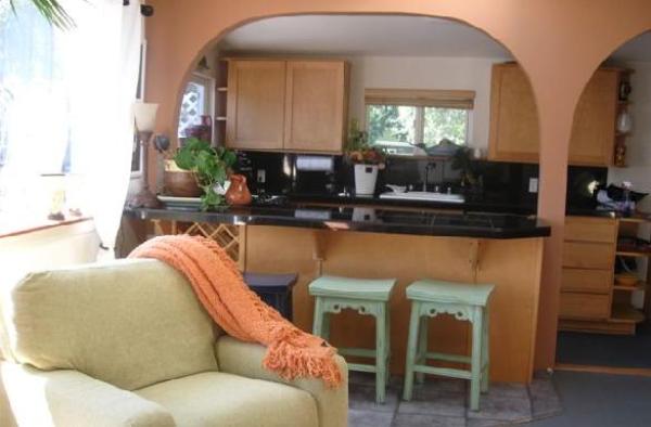 Sofa with Kitchen View