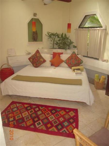 Sala set up as King Bed for 2 Couples #4