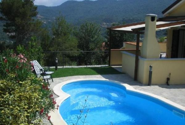 Pool with jacuzzi & BBQ/kitchen area