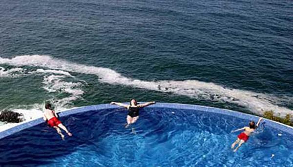 Heated pool large enough for the whole family