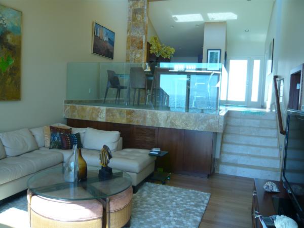 Living Room with kitchen view