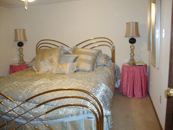 King Bed Opens into Bathroom