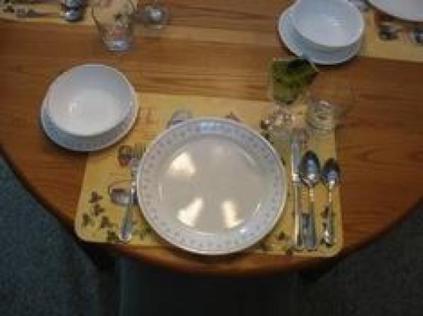 Plate on Dining Table