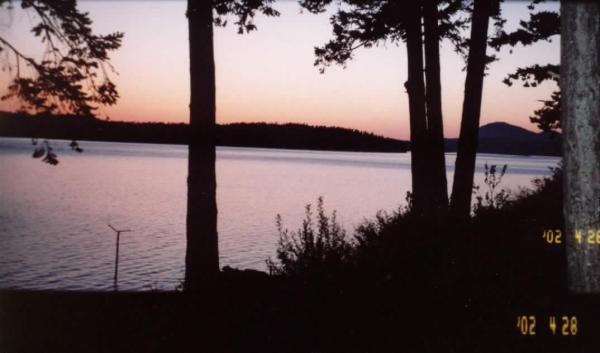 Sunset from cabin