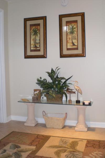 Family Room at ground level with outside exit.