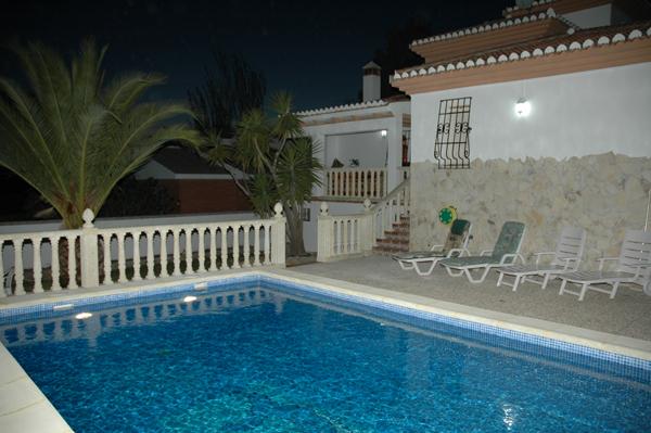 Pool View at Night